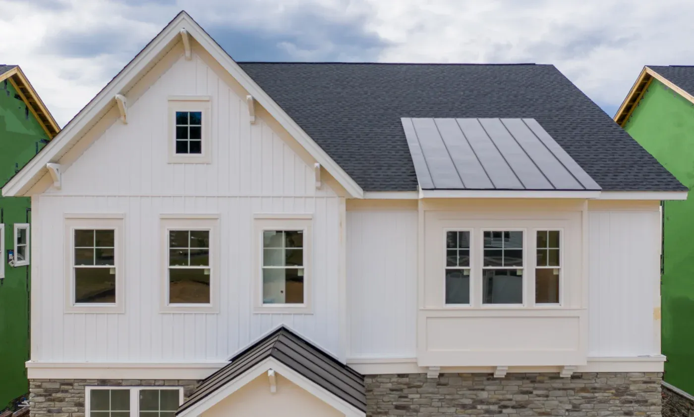A brand new home siding installed by proven Southern Exterior pros