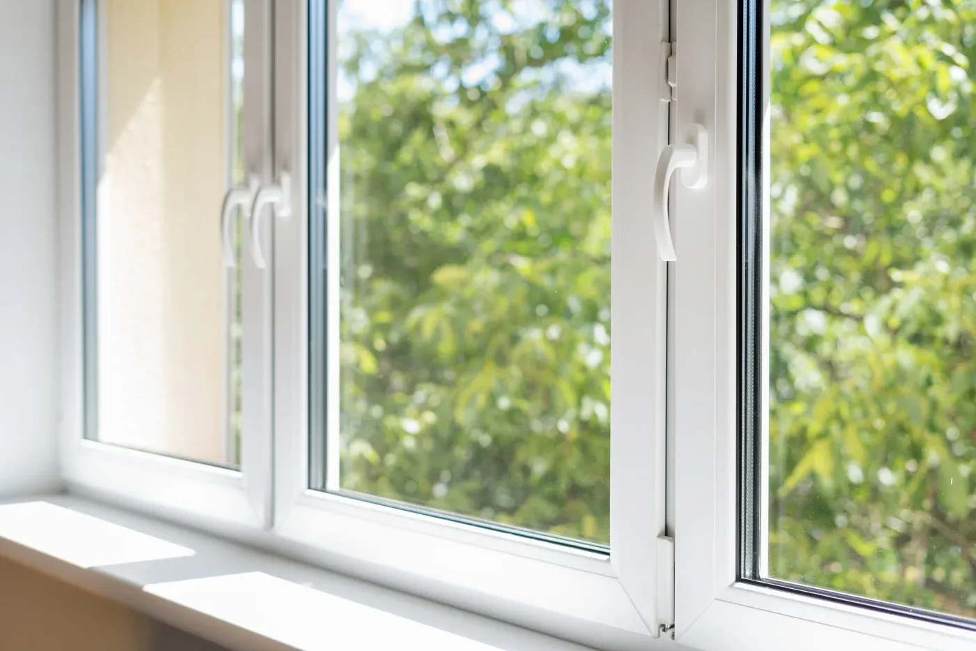 A freshly installed replacement window in South Carolina