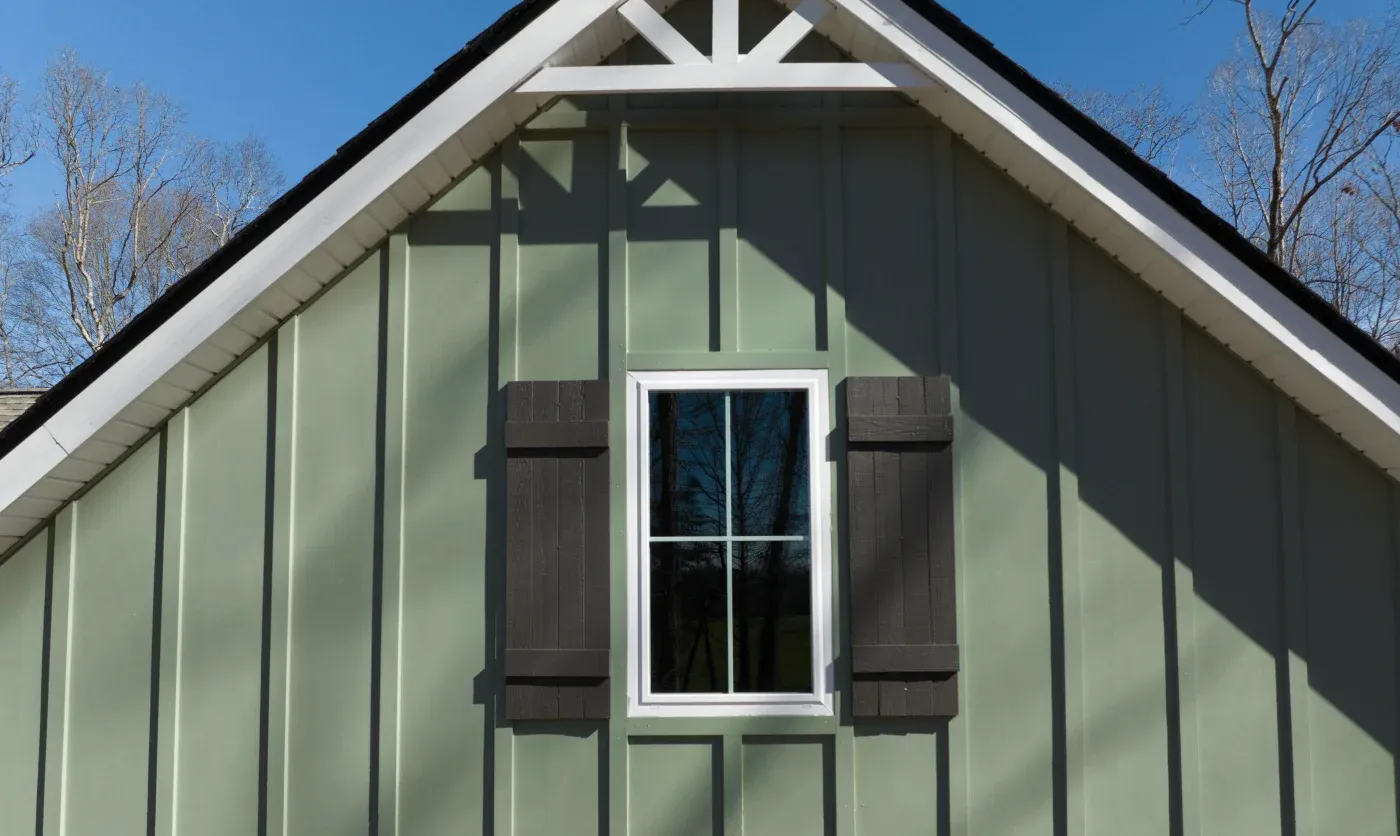 New green James Hardie siding installed on a Raleigh, NC home by Southern Exteriors.