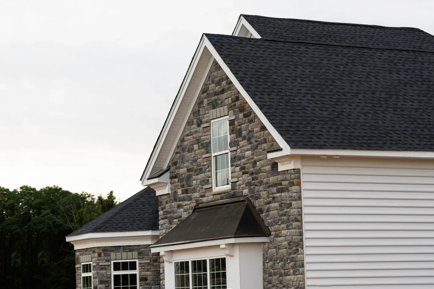 A brand new roofing system professionally installed in North Carolina