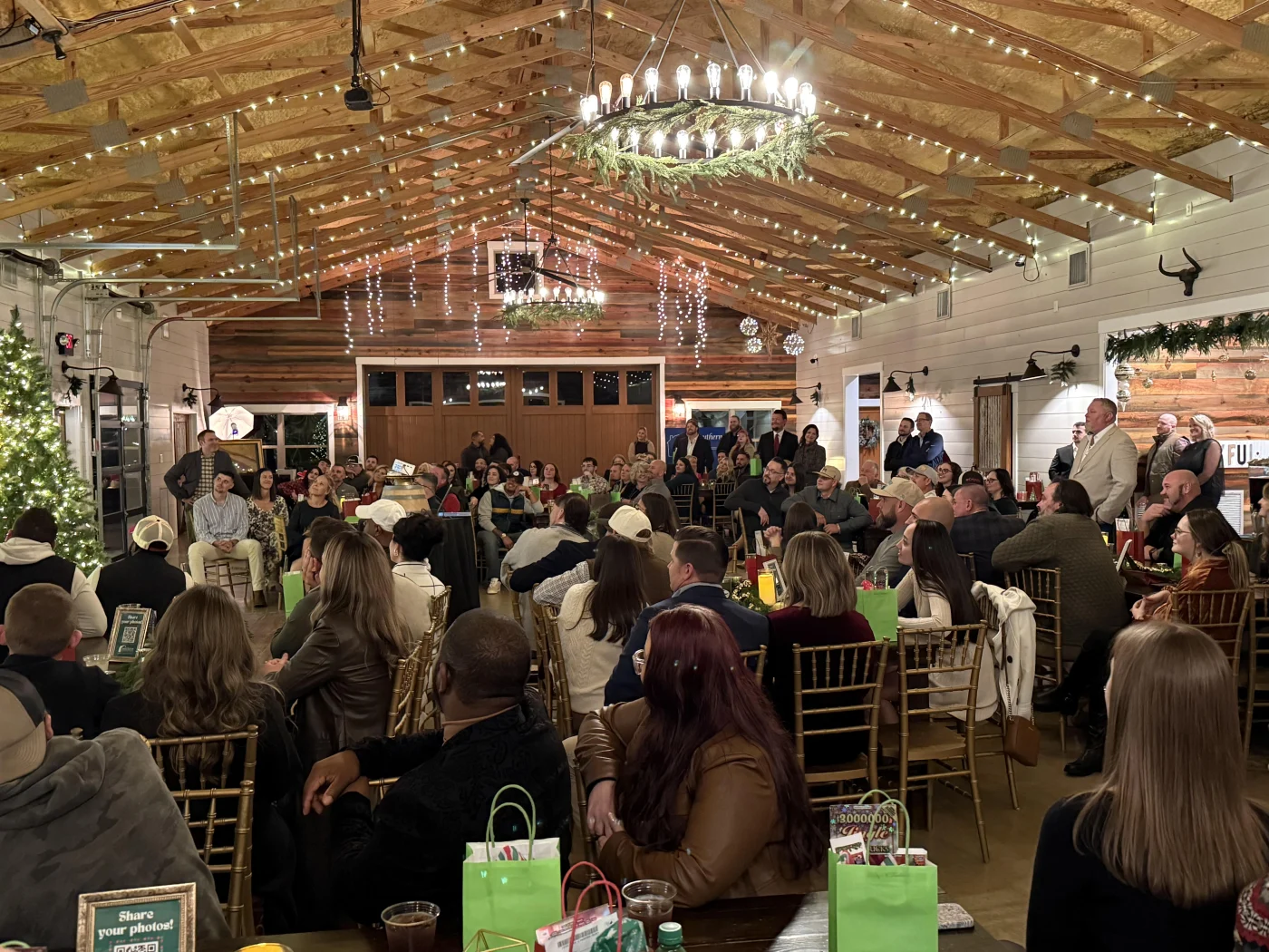The Southern Exteriors team celebrating at its annual Christmas party